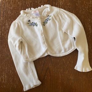 Janie and Jack size 3 off-white cardigan